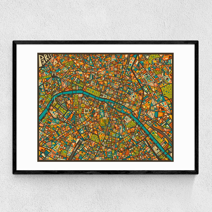 Paris Street Map by Jazzberry Blue