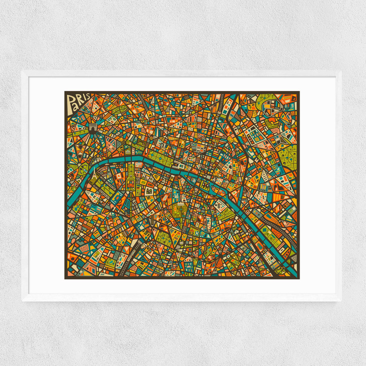 Paris Street Map by Jazzberry Blue