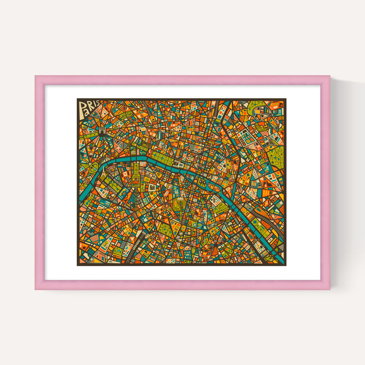Paris Street Map by Jazzberry Blue