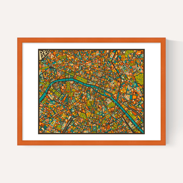 Paris Street Map by Jazzberry Blue