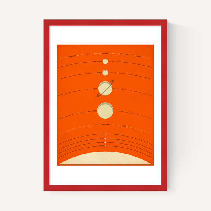 Solar System (orange) by Jazzberry Blue