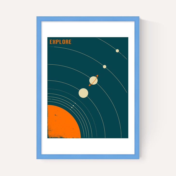 Solar System (blue) by Jazzberry Blue