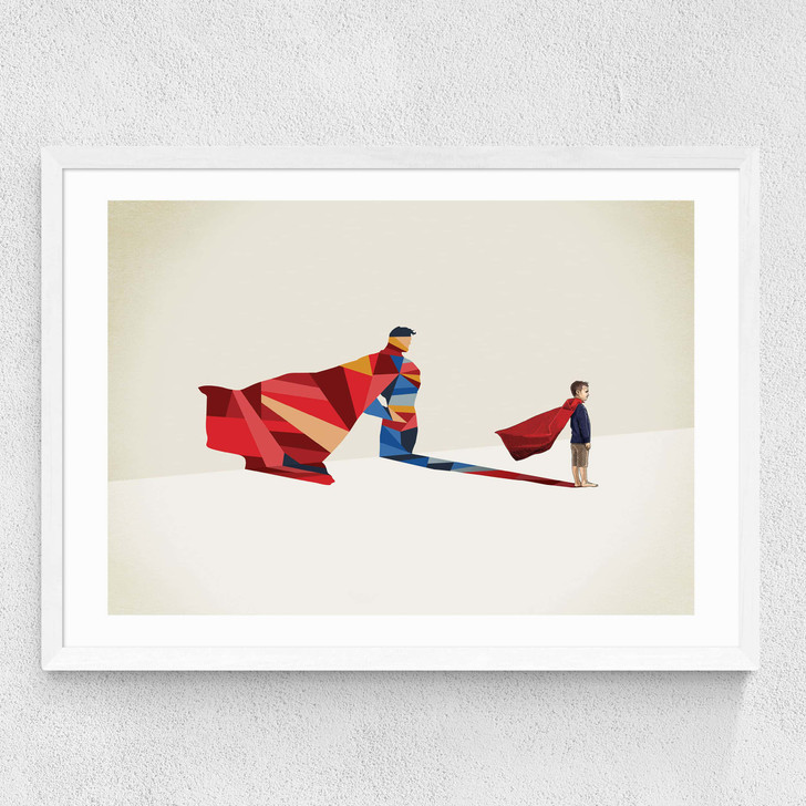 Hero by Jason Ratliff Medium White Frame Hero by Jason Ratliff Medium White Frame