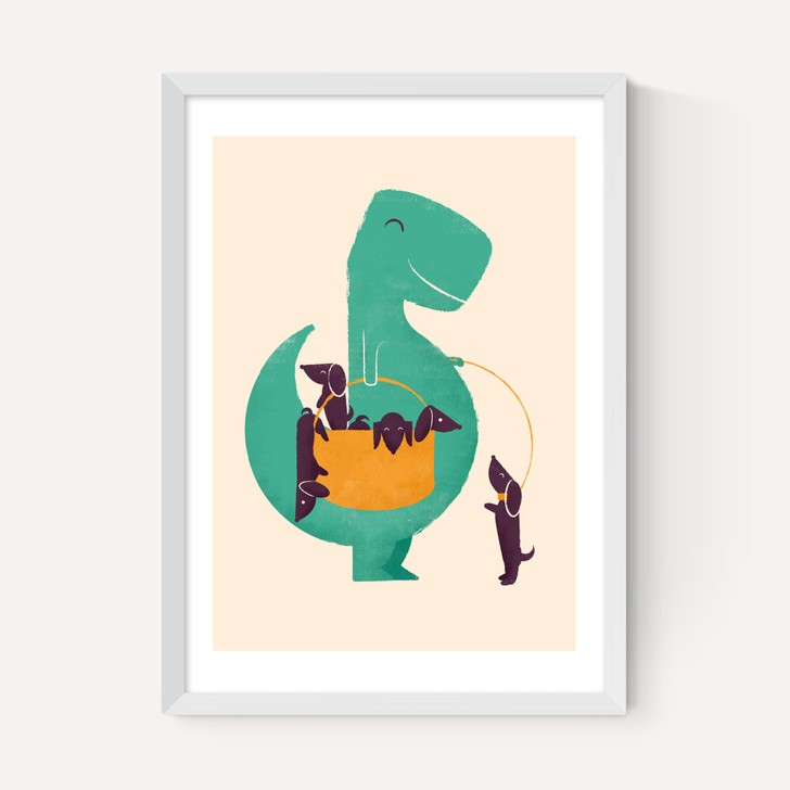 T-Rex and his Basketful of Wiener Dogs