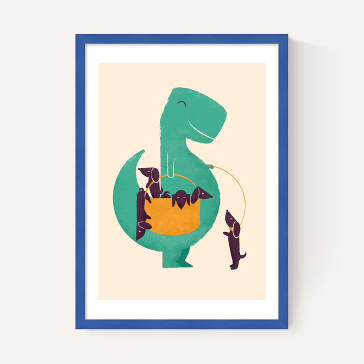 T-Rex and his Basketful of Wiener Dogs