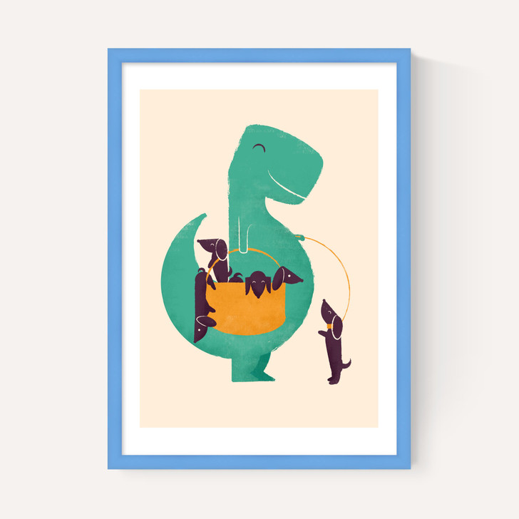 T-Rex and his Basketful of Wiener Dogs