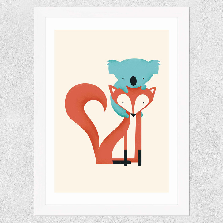 Fox & Koala Wide White Frame