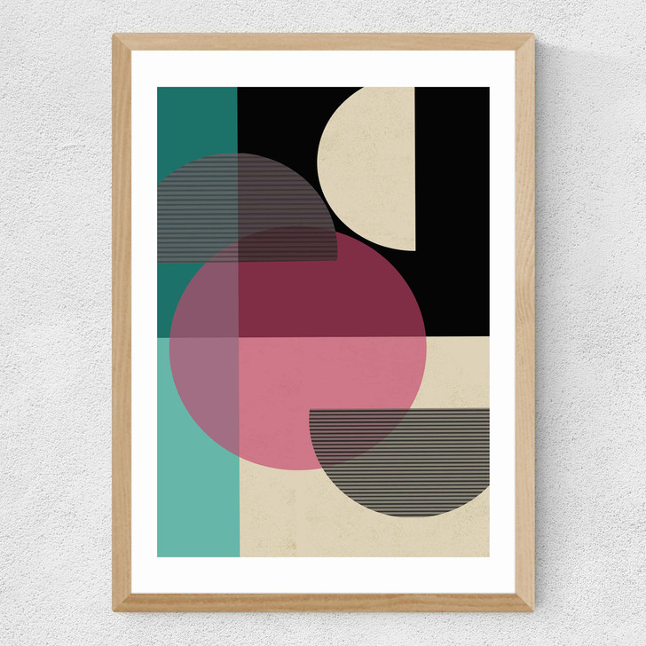 Circular Converge Medium Oak Frame Circular Converge Medium Oak Frame