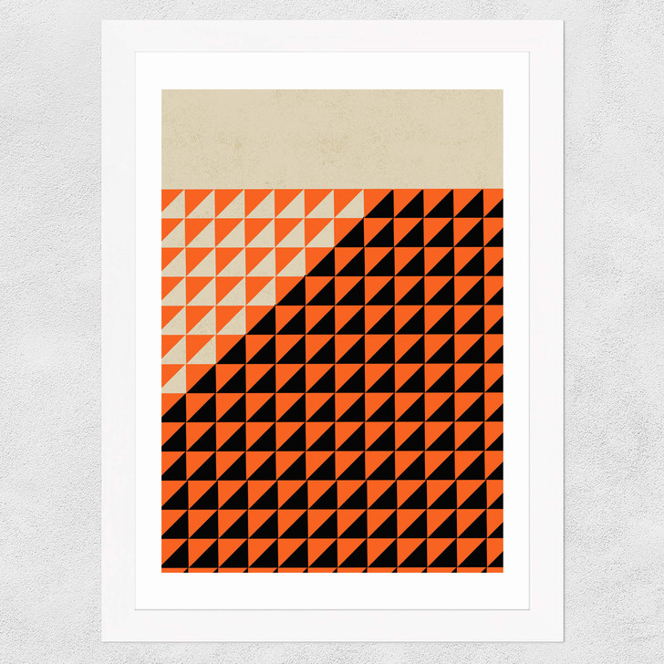 Tri Graphic Wide White Frame