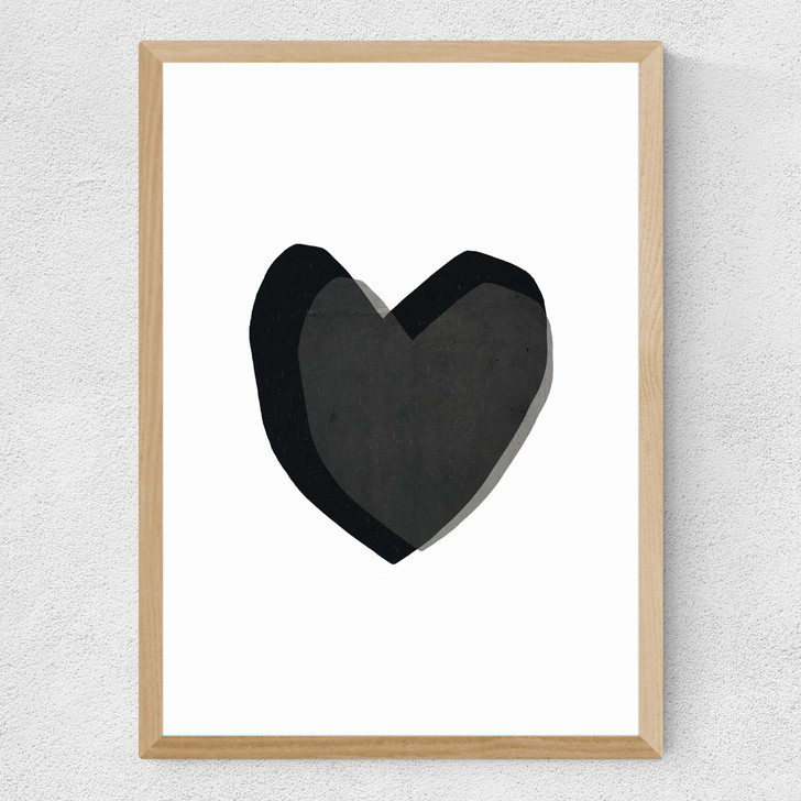 Oak Heart Medium Oak Frame Oak Heart Medium Oak Frame