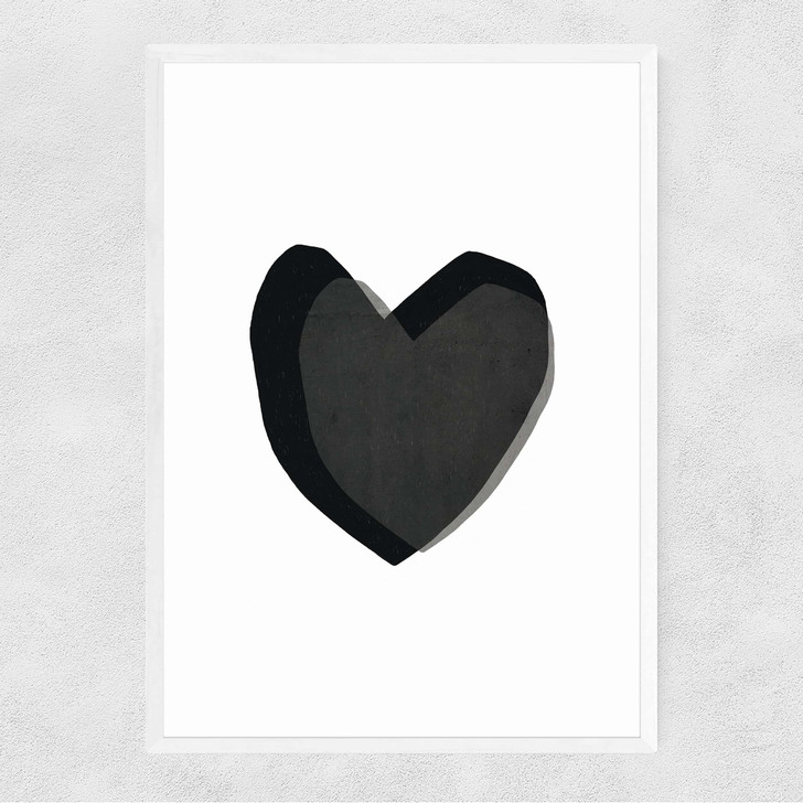 White Heart Narrow White Frame White Heart Narrow White Frame