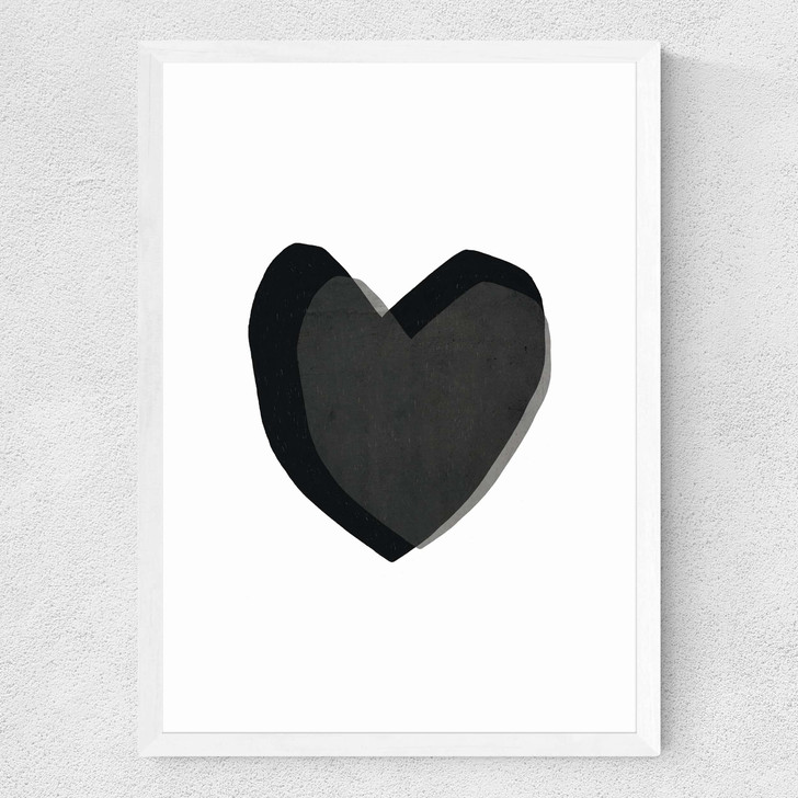 White Heart Medium White Frame White Heart Medium White Frame