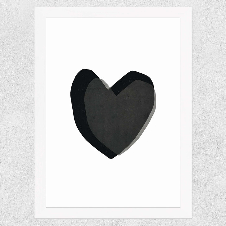 White Heart Wide White Frame White Heart Wide White Frame