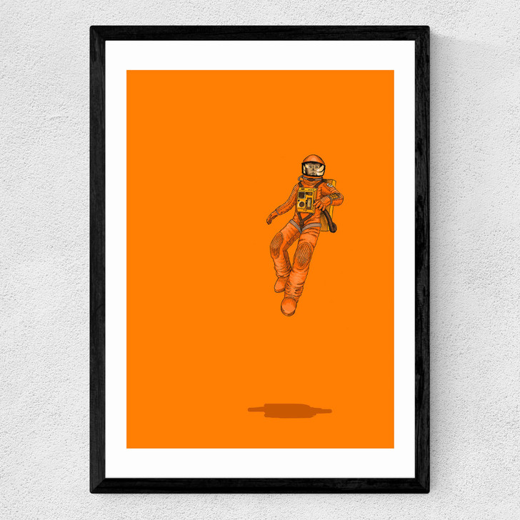 Out in Space - Float by Jason Ratliff Medium Black Frame