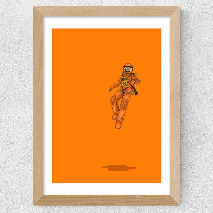 Out in Space - Float by Jason Ratliff Wide Oak Frame