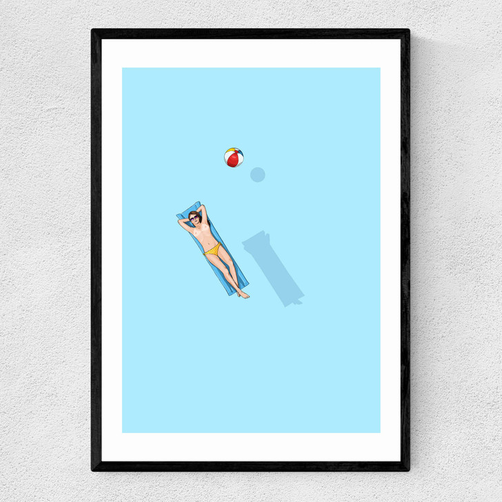 Under the Sun - Float by Jason Ratliff Narrow Black Frame