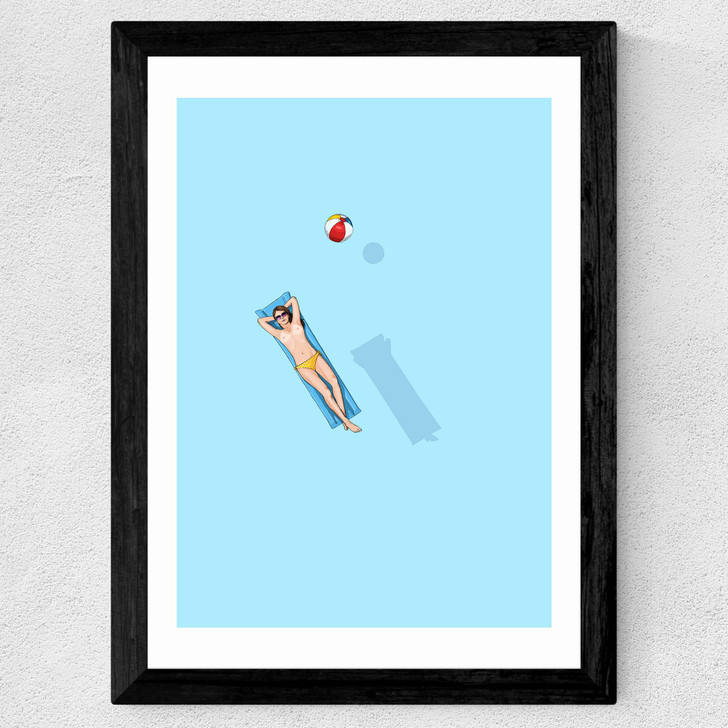 Under the Sun - Float by Jason Ratliff Wide Black Frame