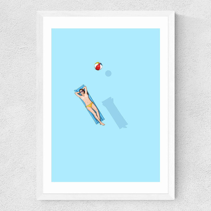 Under the Sun - Float by Jason Ratliff Medium White Frame
