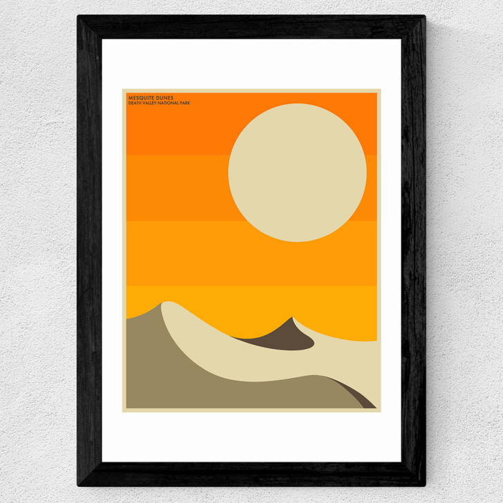 Death Valley by Jazzberry Blue Wide Black Frame