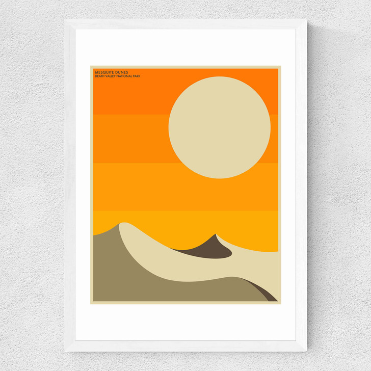 Death Valley by Jazzberry Blue Medium White Frame