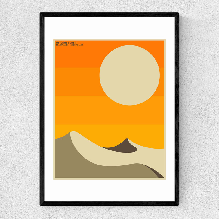 Death Valley by Jazzberry Blue Narrow Black Frame