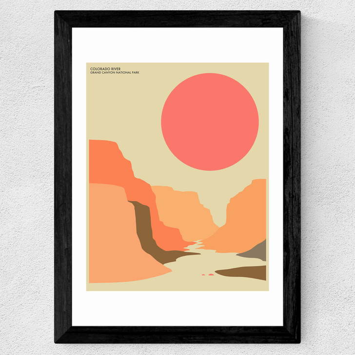 Grand Canyon by Jazzberry Blue Wide Black Frame