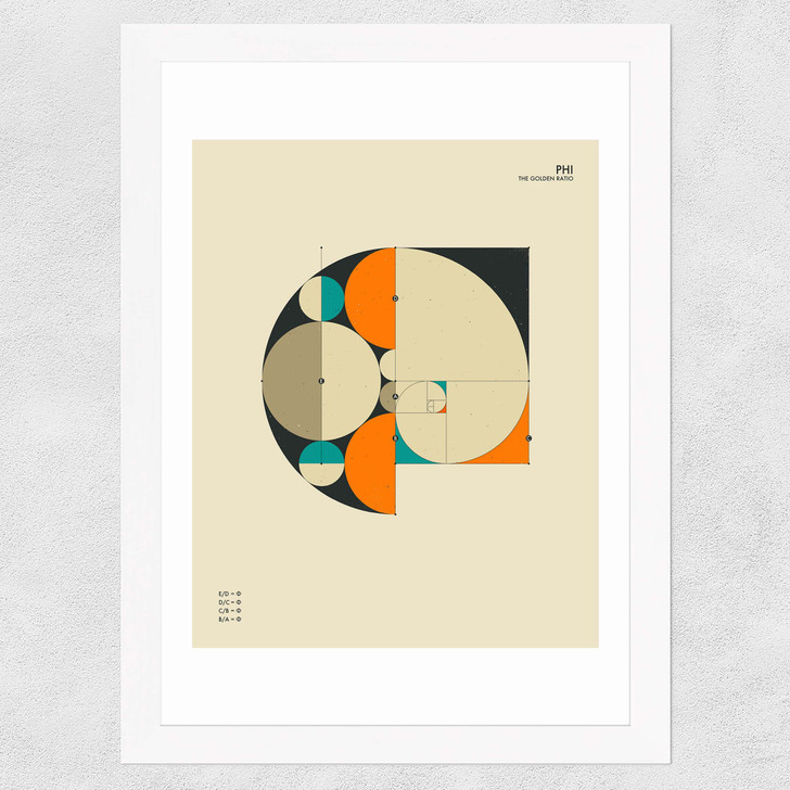 Phi by Jazzberry Blue Wide White Frame Phi by Jazzberry Blue Wide White Frame