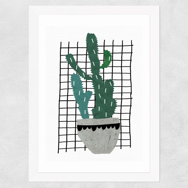 Cactus Wide White Frame