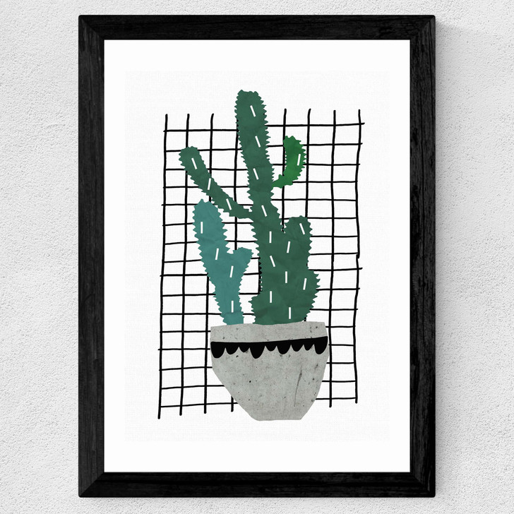 Cactus Wide Black Frame