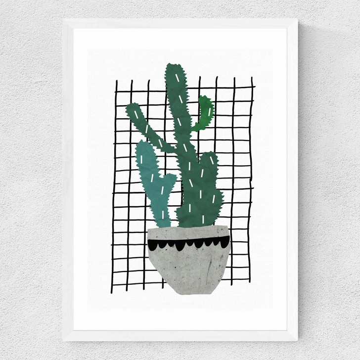 Cactus Medium White Frame