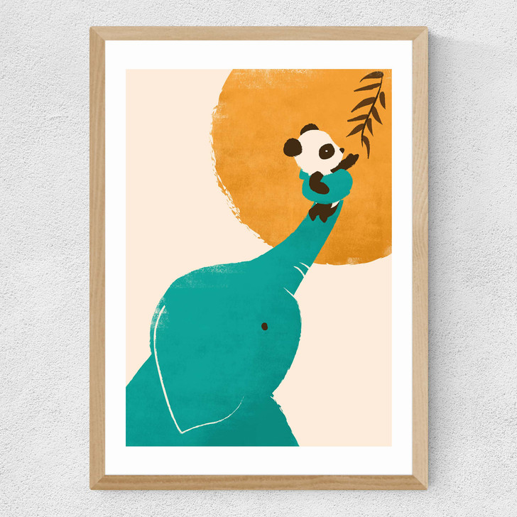 Panda's Little Helper Medium Oak Frame Panda's Little Helper Medium Oak Frame