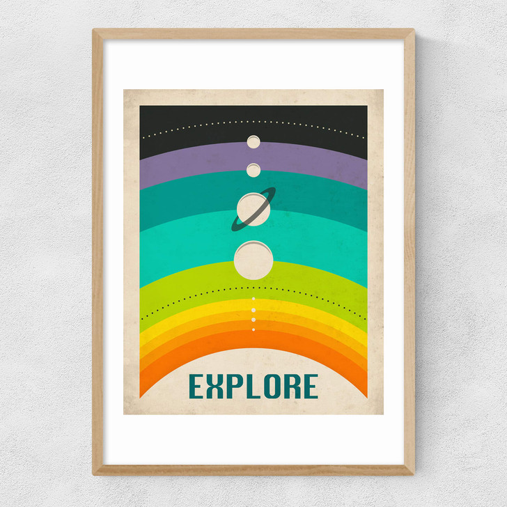 Explore Rainbow Narrow Oak Frame