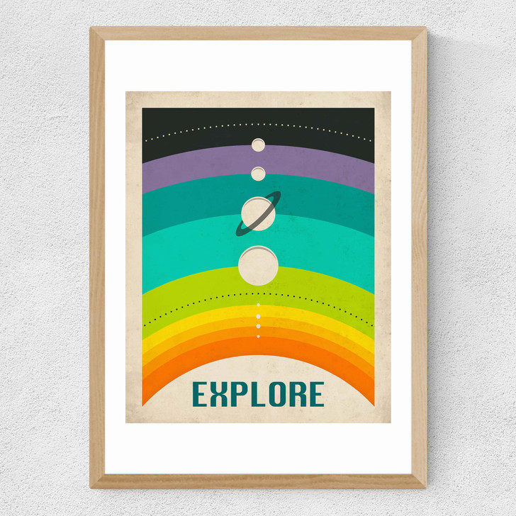 Explore Rainbow Medium Oak Frame