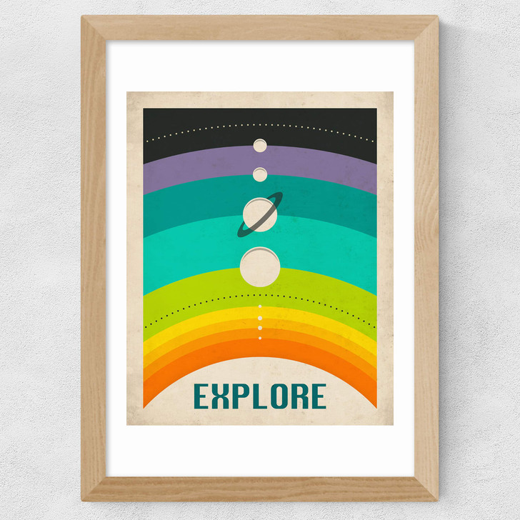 Explore Rainbow Wide Oak Frame
