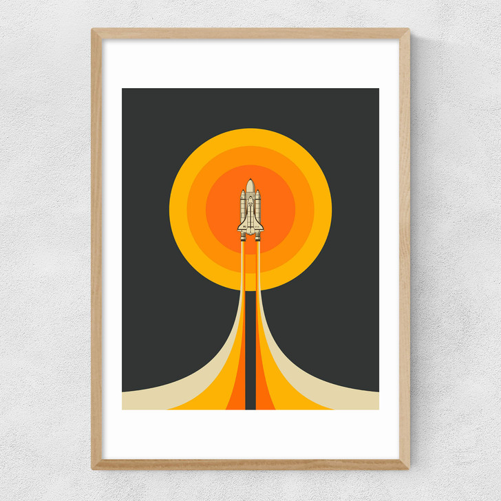 Upward Narrow Oak Frame