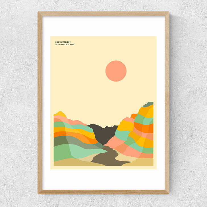 Zion by Jazzberry Blue Narrow Oak Frame Zion by Jazzberry Blue Narrow Oak Frame