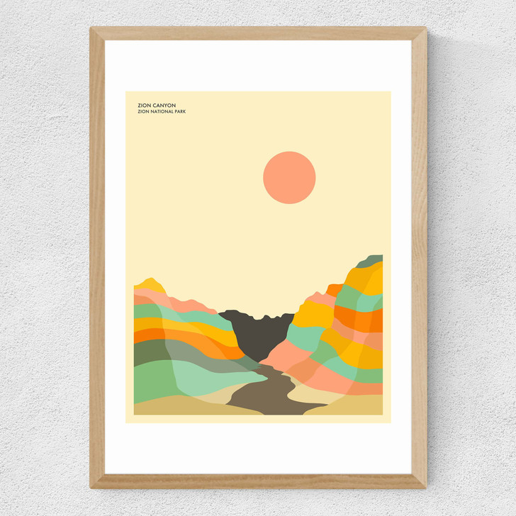 Zion by Jazzberry Blue Medium Oak Frame Zion by Jazzberry Blue Medium Oak Frame