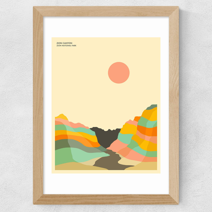 Zion by Jazzberry Blue Wide Oak Frame Zion by Jazzberry Blue Wide Oak Frame
