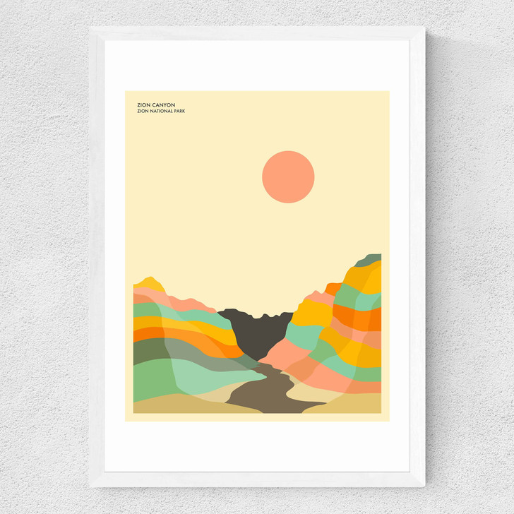 Zion by Jazzberry Blue Medium White Frame Zion by Jazzberry Blue Medium White Frame