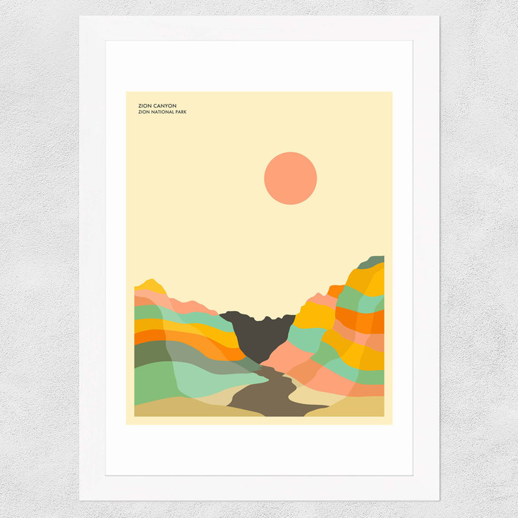 Zion by Jazzberry Blue Wide White Frame Zion by Jazzberry Blue Wide White Frame