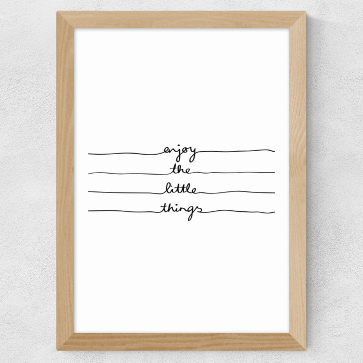 Little Things Wide Oak Frame