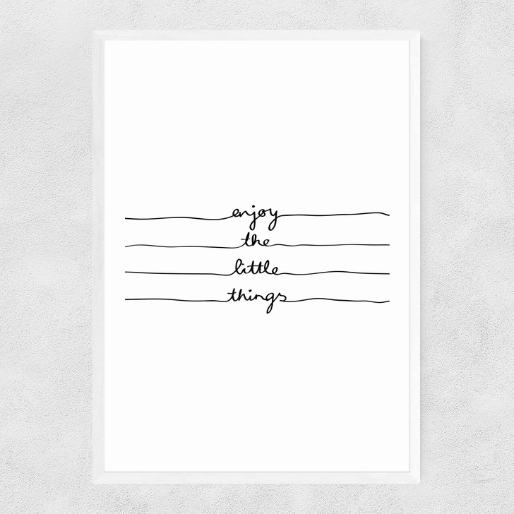 Little Things Narrow White Frame