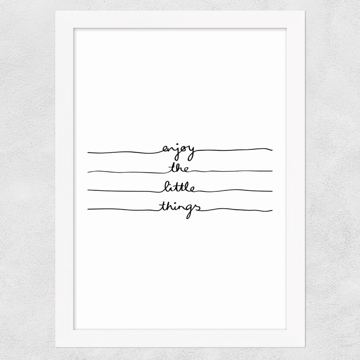 Little Things Wide White Frame