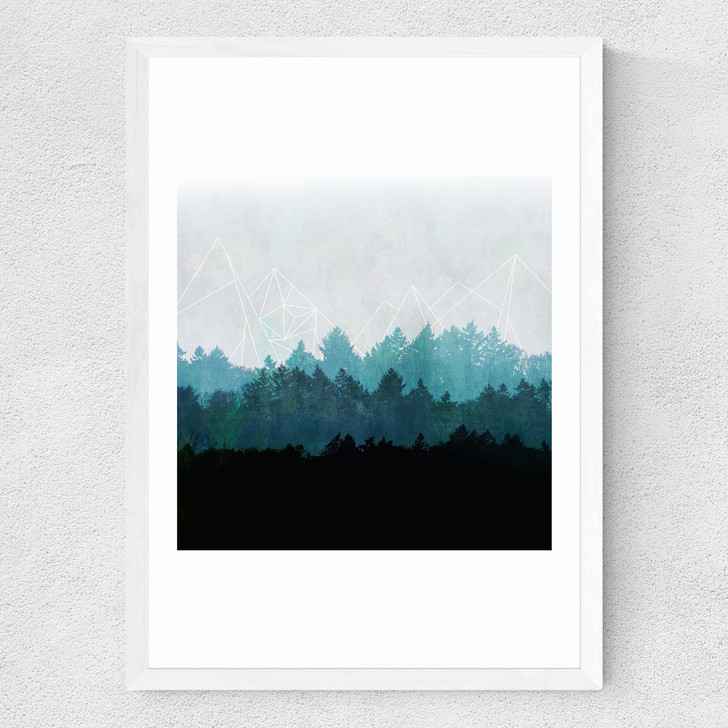 Woods Pastel Medium White Frame