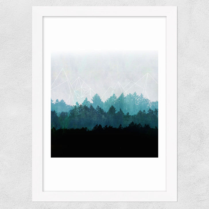 Woods Pastel Wide White Frame