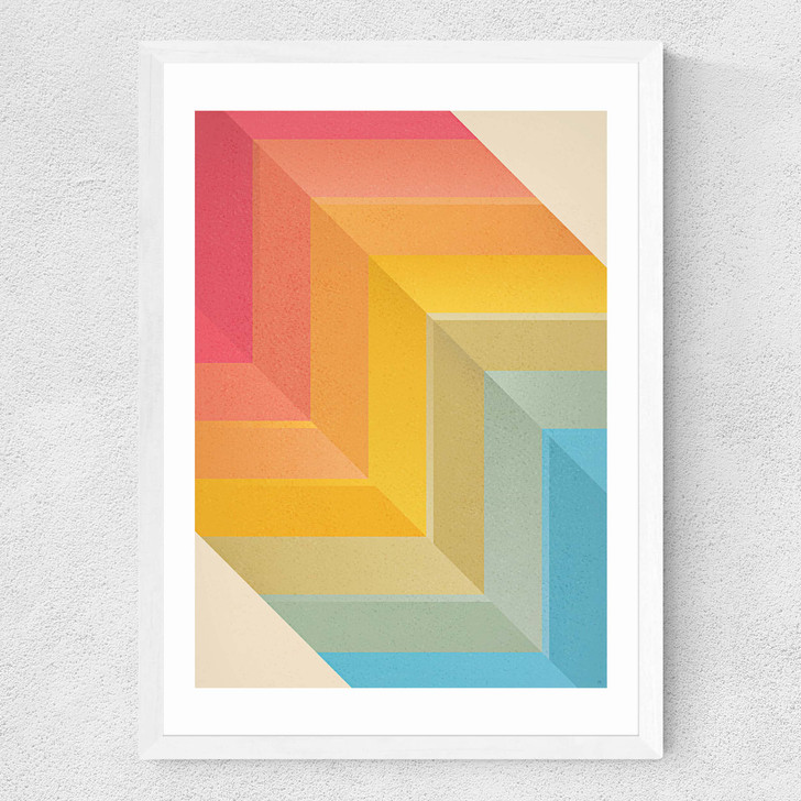 Back and Forth Medium White Frame