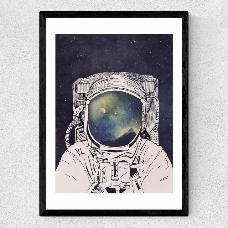 Dreaming of Space Medium Black Frame