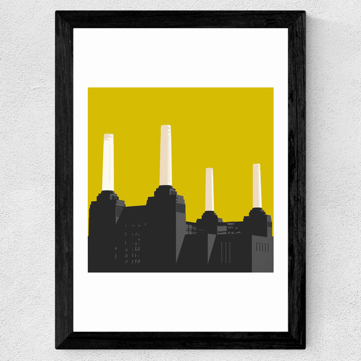 Battersea Power Station Wide Black Frame