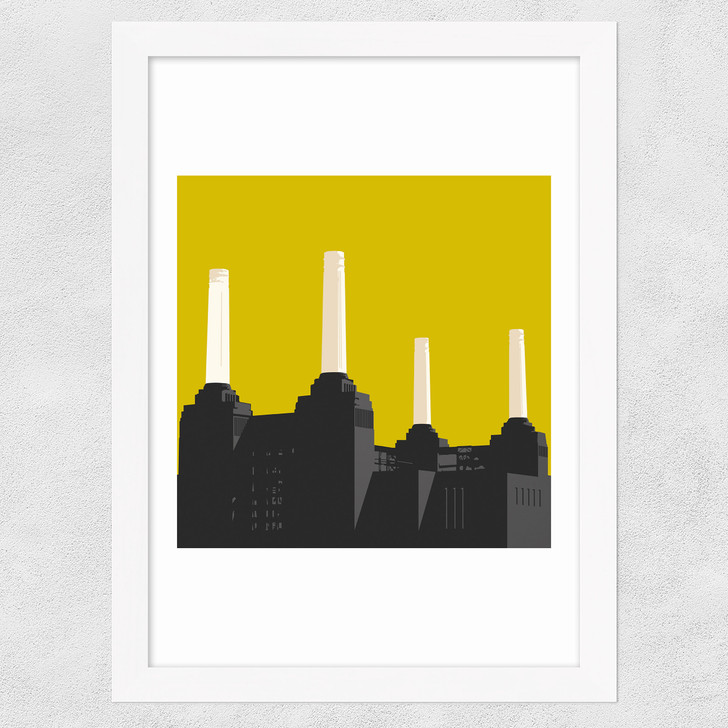 Battersea Power Station Wide White Frame