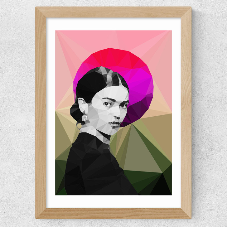 Frida Sunrise Wide Oak Frame